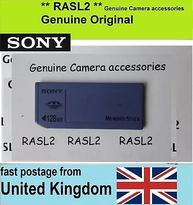 Genuine Sony Memory Stick OLD MS 128MB MSA-128A For Vintage Camera / Camcorder • $37.24