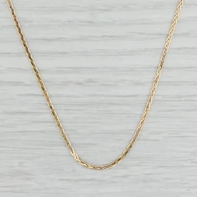 £249.01 • Buy 16  Herringbone Chain Necklace 14k Yellow Gold 1.5mm