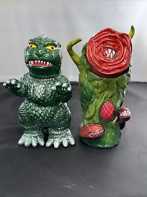 2001 TOY PIRATES 7” GODZILLA BIOLLANTE SET Sofubi Japan Import Marusan Marmit • $229.99