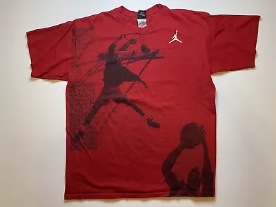 Air Jordan AOP (All Around Print) Men’s Large Red T-shirt • $12