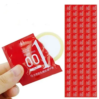 100% Guarantee Ultra Super Thin Smooth 0.01mm Condoms Slim Penis Tight #1 • $9.99