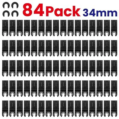 84Pcs Multi Tool Blade Set For Dewalt Bosch Makita Oscillating Saw Cutting Metal • £25