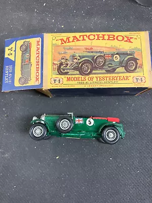 Matchbox Models Of Yesteryear Y5-2 4 1/2 Litre Bentley W/ Box • $19.99