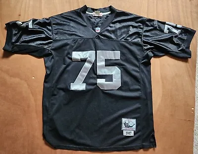 Vintage Mitchell & Ness Howie Long Oakland Raiders Throwback Football Jersey 50 • $47.99