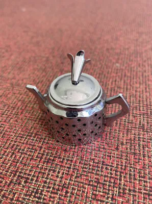 Loose Leaf Tea Infuser - Cute Mini 1  Teapot Vintage Silver Color • $12.50