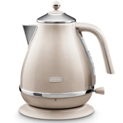 $139.49 • Buy DeLonghi Kettle Icona Metallics Electric Jug 1.7L Water Capacity - Beige