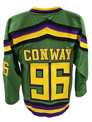 Charlie Conway 96 Ducks Hockey Jersey Embroidered Costume Mighty Movie Uniform • $46.02