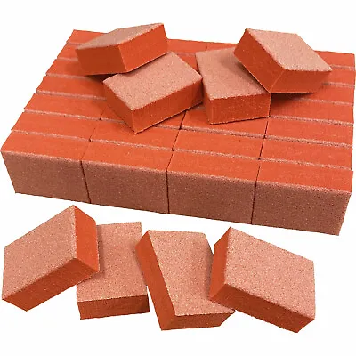 40pc Nail Buffer Sanding Buffer Blocks 80/80 Grit Orange Buffer White Grit • $7.49