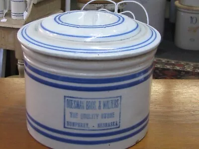 Vintage Red Wing 5lb Pantry Jar W/advertising Humphrey-nebraska • $1495.95