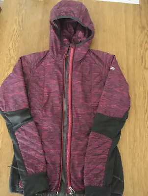 Icebreaker Helix MerinoLoft  Long Sleeve Full Zip Jacket Hooded Women's Purple • £40
