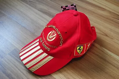 Bnwt F1 World Champion Six Times Hat Michael Schumacher Ferarri Red Cap Cotton • $59.99