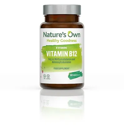 Nature's Own Vitamin B12 Sublingual - 60 Vegan Tablets  • £10.20