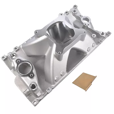 Single Plane High Rise Intake Manifold W/ Vortec Heads 52033 For Chevy SBC 350 • $139.50