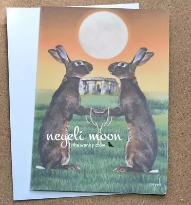 Pagan Handfasting Hares Card By Neyeli - Handfasting Wedding Anniversary • £2.50