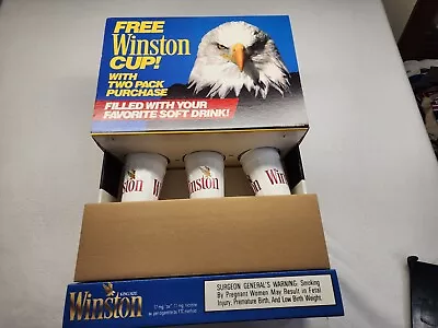 NOS Vintage Winston Cup Counter Top Display USA. Cigarette Very RARE. 90s Read! • $5600