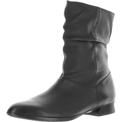 Munro Womens Lynette Leather Zipper Almond Toe Mid-Calf Boots Shoes BHFO 3647 • $168.47