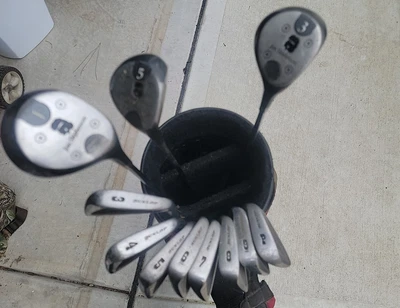 $35 • Buy DUNLOP / Jan Stephenson Golf Iron Set 3pw & 1, 3 & 5 Wood - RH - L Flex - Steel
