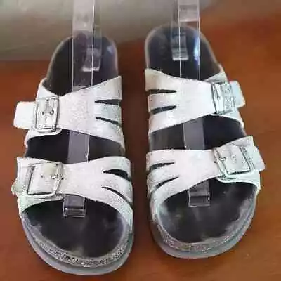 Mephisto Helisa Silver Edison Women’s Sandals Comfort Size 38 Or 7.5 • $35