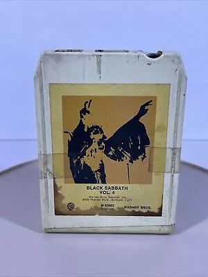 Black Sabbath Vol. 4 8-Track Tape 1972 White Case Original Vintage Heavy Metal! • $10