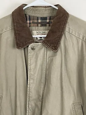 VTG Pacific Trail Mens XL Brown Zip Up Snap Front Hunting Lined Work Jacket Coat • $28.99