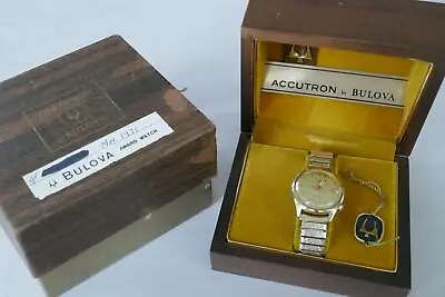 Vintage 1971 Bulova Accutron Watch 14k Solid Gold • $460