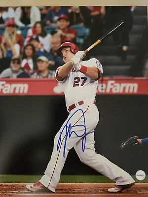 Mike Trout Autographed 8x10 With Certification • $100