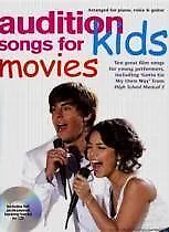 Audition Songs For Kids Movies Piano Voice Guitar Film Music Songbook CD - S128 • £25.29