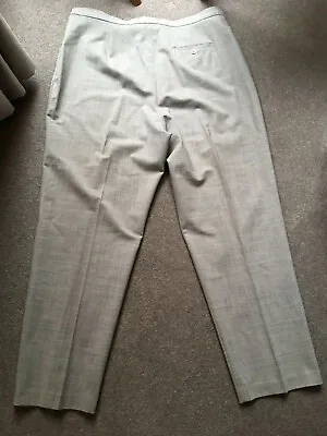 Vintage M&S Marks And Spencer Grey Checked Trousers 16 Label 20 Reg Golf  • £2.69