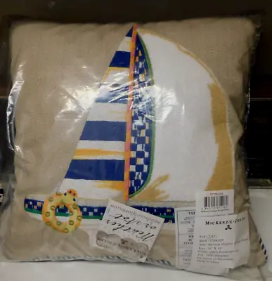 Mackenzie-childs Sailboat Outdoor Accent Pillownew With Tags • $125