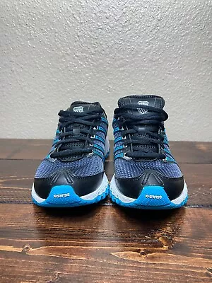 K-swiss 22443-052 Tubes Run Inf's (m) Silver/black/blue Mesh Running Shoes • $30