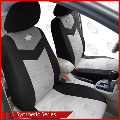 Synthetic Leather Front Car Seat Covers Compatible For Volkswagen (Video) • $26