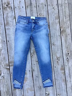 Current Elliott Womens The Stiletto Skinny Jeans Size 27 Medium Wash Stretch • $18