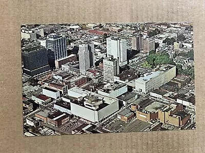 Postcard Charlotte NC North Carolina Downtown Aerial View Vintage PC • £5.77