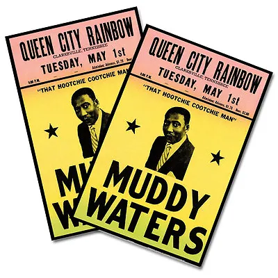 Two Muddy Waters Queen City Rainbow Concert 11x17  Reproduction Posters • $19.95
