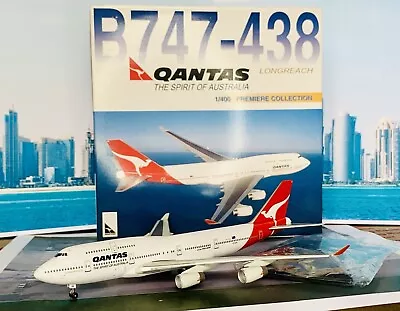 Qantas Airways 1:400 Boeing 747-400 REG: VH-OJH City Of Darwin Dragon Wings NEW • $70