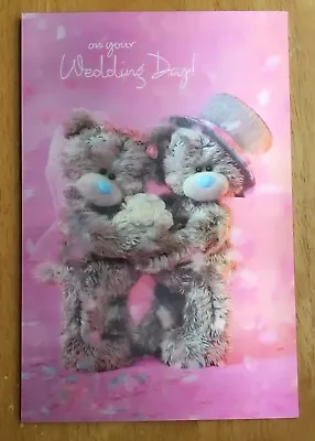 'On Your Wedding Day’ 3D Holographic Me To You Card - Tatty Teddy Bear - 9x6” • £3.49