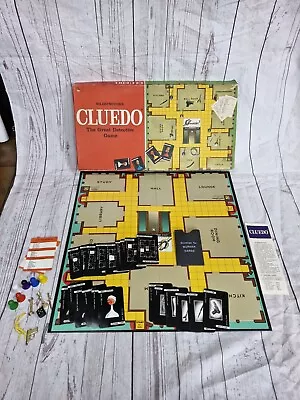 Vintage 1972 Cluedo Board Game Complete By Waddingtons • £14.99