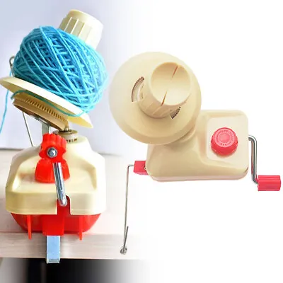 £8.39 • Buy 1x Manual Knitting Reel Machine Yarn Fiber String Wool Winder Holder Knitting