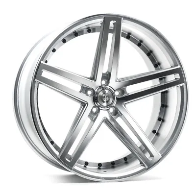 AXE EX20 Silver Machined Face 22x9 +35 5x112 74.1 Wheel Single Rim • $516