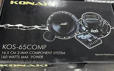 Konaki Car Audio Component System 6.5” 2-way 160 Watts Pair🔥 • $30