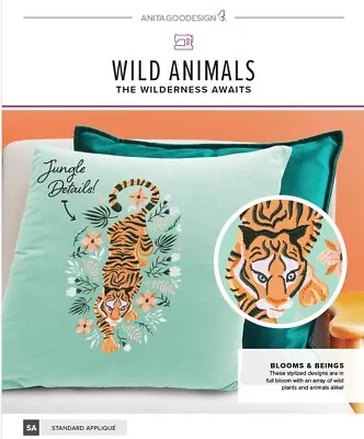 Anita Goodesign - Wild Animals - Machine Embroidery Designs Usb Pes • £17.95