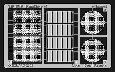 Eduard TP009 Pz.Kpfw.V Panther Ausf.G Grilles For Tamiya 1/35 • £5.15