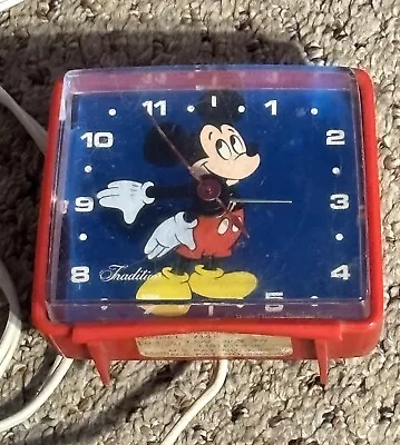 RARE Vintage Mickey Mouse Alarm Clock From Sears Roebuck And Company NON WORKING • $7.99