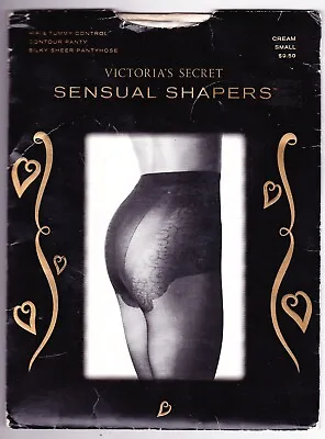 Victoria's Secret Sensual Shapers Silky Sheer Pantyhose Cream Small Nip • $4.99