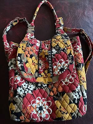 Vera Bradley Backpack Tote Bittersweet & Midnight Houndstooth Pattern • $20