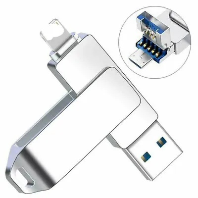 $14.29 • Buy 1TB USB3.0 Flash Drive Memory Stick OTG For IPhone IPad IOS 32/64/128/256 /512GB