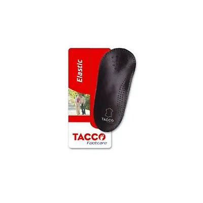 TACCO 750 3/4 Elastic Black Orthotic Arch Support Leather Shoe Insoles Inserts • $14.80