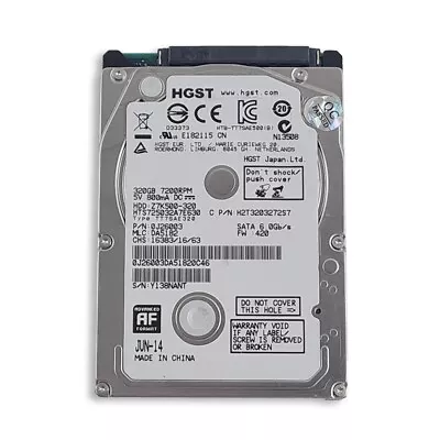 320GB SATA-III 2.5  7mm 7200RPM 6Gb/s HDD • £25