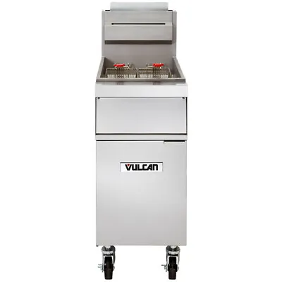 Vulcan 1GR45M 45-50 Lb. Freestanding Gas Fryer 15-1/2  W - 120000 BTU • $4625.85