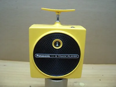 Vintage COOL Panasonic Dynamite TNT Box 8 Track Tape Player Yellow Works RQ-830S • $179.99